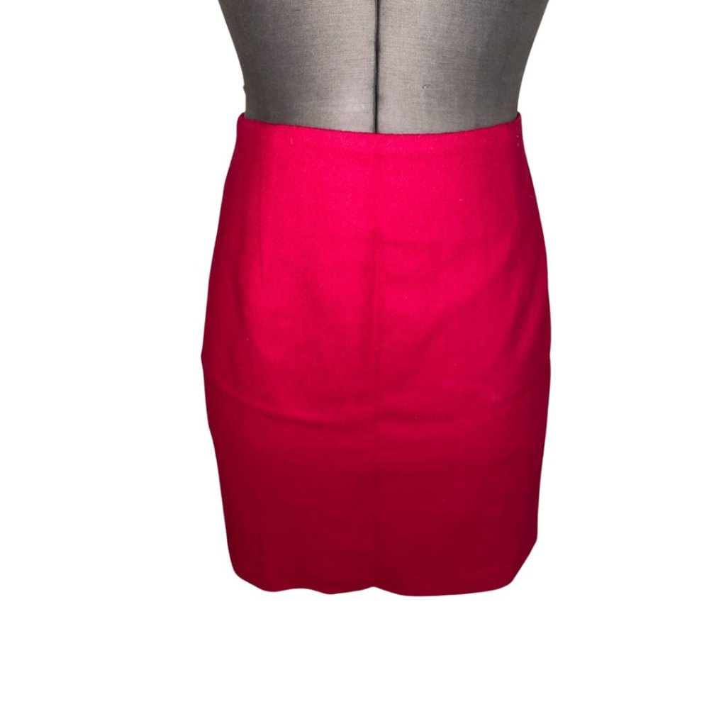 Vintage Red Wool Skirt Ilyse Hart LTD